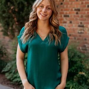 Naked Zebra Natasha V-Neck Blouse